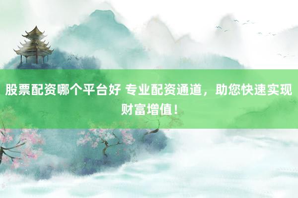 股票配资哪个平台好 专业配资通道，助您快速实现财富增值！