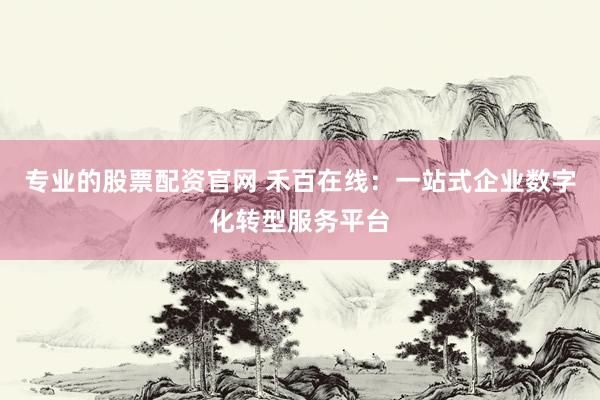 专业的股票配资官网 禾百在线：一站式企业数字化转型服务平台